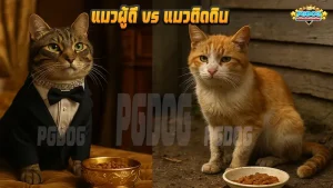 แมวผู้ดี vs แมวติดดิน
