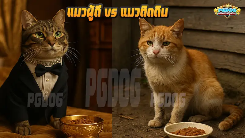แมวผู้ดี vs แมวติดดิน