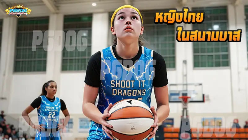 หญิงไทย ในสนามบาส