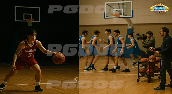 หญิงไทย ในสนามบาส