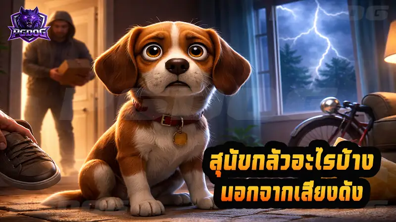 สุนัขกลัวอะไรบ้าง นอกจากเสียงดัง