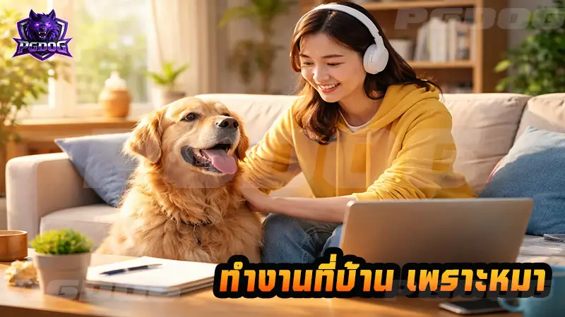 ทำงานที่บ้าน เพราะหมา