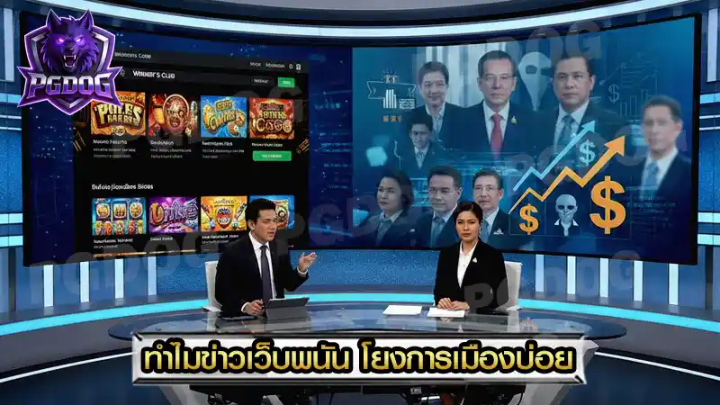 ทำไมข่าวเว็บพนัน โยงการเมืองบ่อย