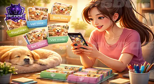 มือถือคนเลี้ยงหมา มีแต่รูปหมา