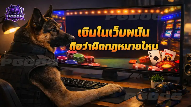 เงินในเว็บพนัน ถือว่าผิดกฎหมายไหม