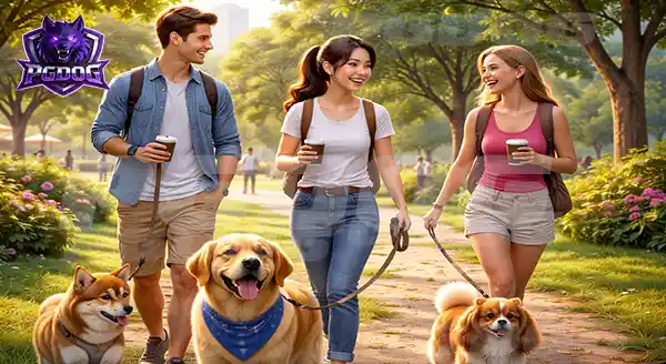 เพื่อนใหม่ที่ได้ จากการพาหมาเดินเล่น