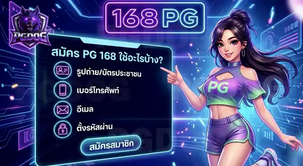 168 pg สมัครต้องใช้อะไรบ้าง