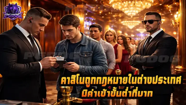 คาสิโนถูกกฎหมายในต่างประเทศ มีค่าเข้าขั้นต่ำกี่บาท