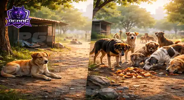 หมาจรมีฝูง เหมือนหมาบ้านไหม